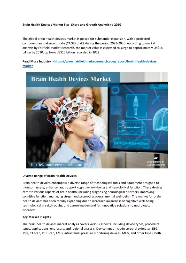 brain health devices market size share and growth