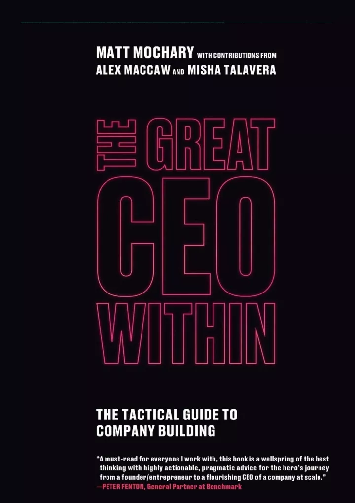 read ebook pdf the great ceo within the tactical
