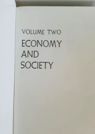 [PDF] DOWNLOAD PDF/READ/DOWNLOAD  Economy and Society: An Outline of Interpretiv
