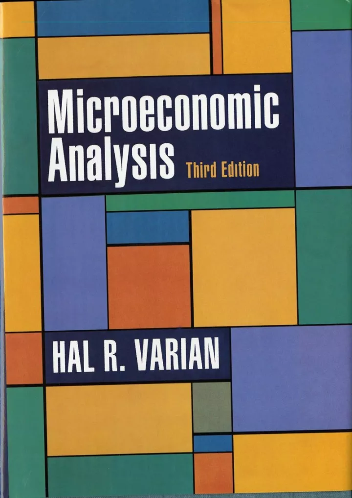 download book pdf microeconomic analysis third