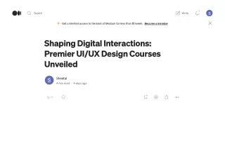 Shaping Digital Interactions_ Premier UI_UX Design Courses Unveiled
