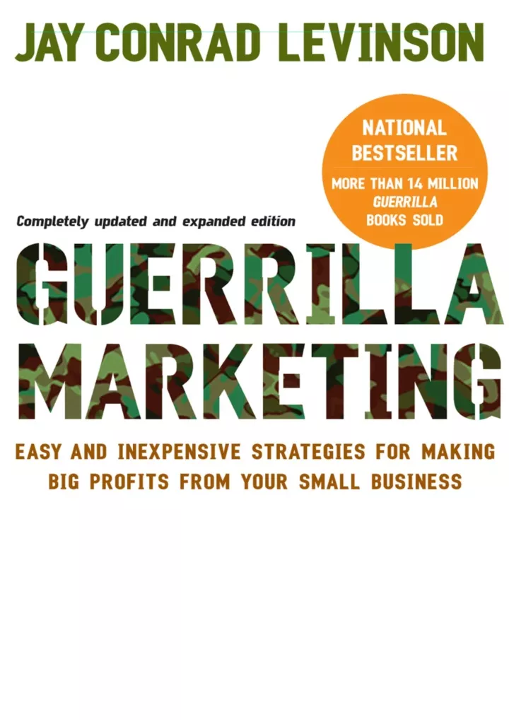 read ebook pdf guerilla marketing easy