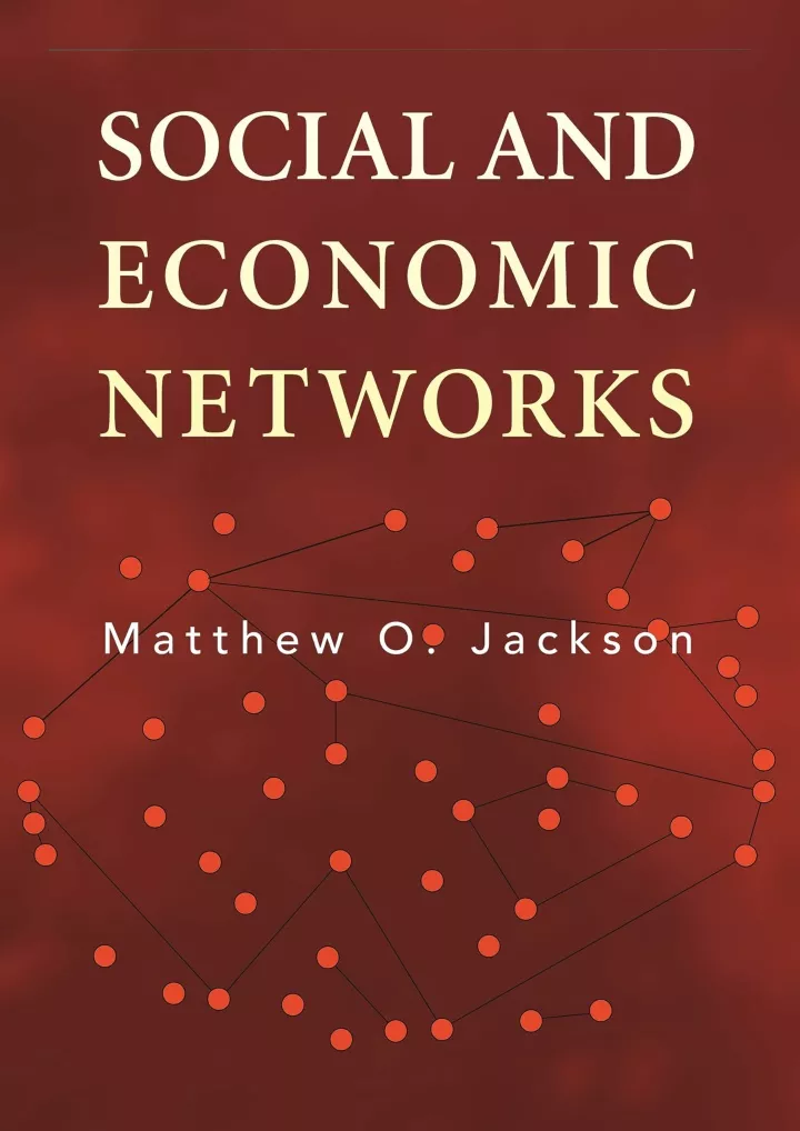 pdf read online social and economic networks