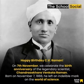 CV Raman Birth Aniversary By The School Social