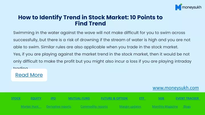 how to identify trend in stock market 10 points to find trend