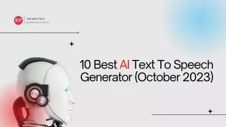 10 Best AI Text To Speech Generator (October 2023)