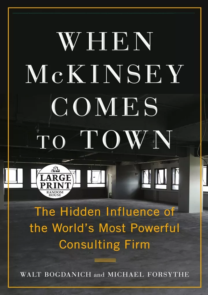 pdf read download when mckinsey comes to town
