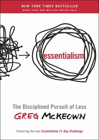 [READ DOWNLOAD] PDF_  Essentialism: The Disciplined Pursuit of Less full