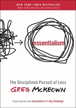 [PDF] DOWNLOAD get [PDF] Download Essentialism: The Disciplined Pursuit of Less