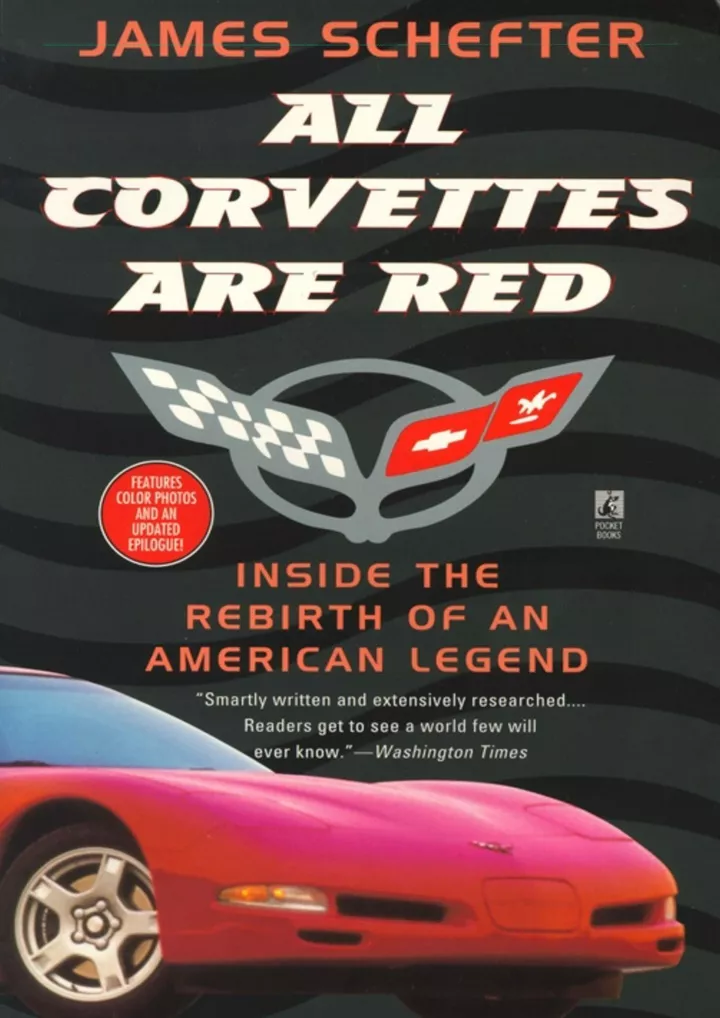 read pdf all corvettes are red inside the rebirth