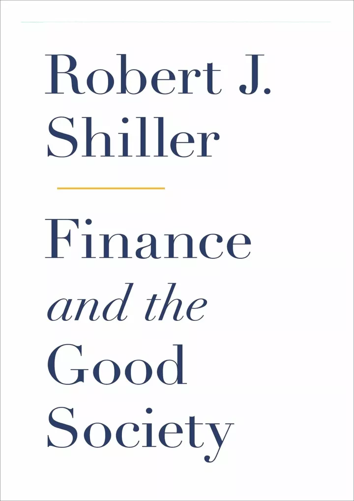 read ebook pdf finance and the good society