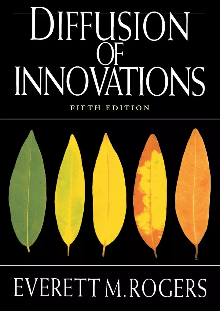 pdf read download diffusion of innovations