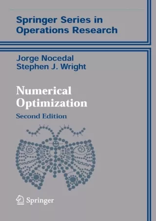 DOWNLOAD/PDF READ [PDF]  Numerical Optimization (Springer Series in Operations R