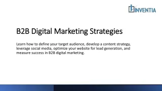 B2B Digital Marketing