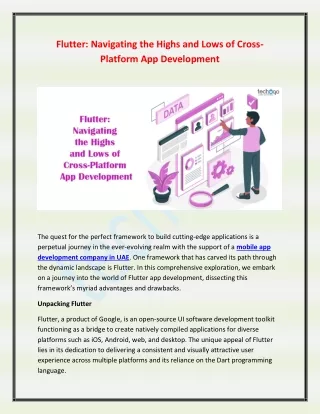 Flutter Navigating the Highs and Lows of Cross-Platform App Development