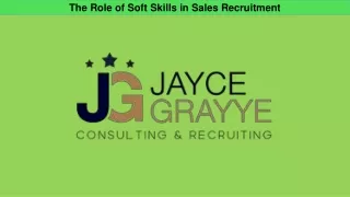 the role of soft skills in sales recruitment