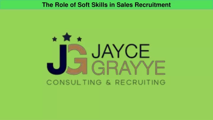 the role of soft skills in sales recruitment