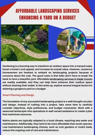 Professional Landscape Design Services