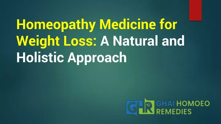 homeopathy medicine for weight loss a natural