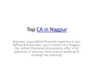 Top CA in Nagpur