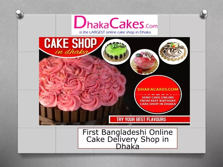 first bangladeshi online cake delivery shop