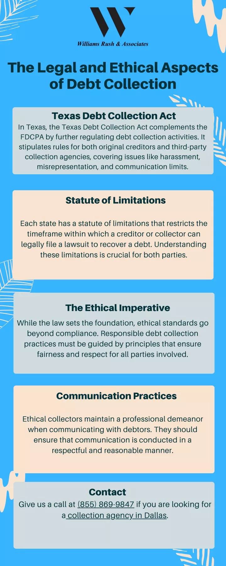 the legal and ethical aspects of debt collection