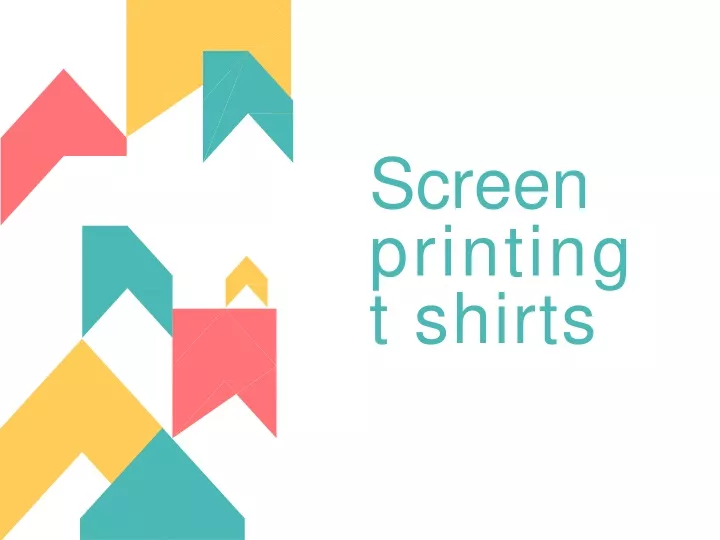 screen printing t shirts