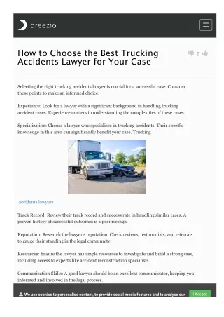 how to choose the best trucking accidents lawyer