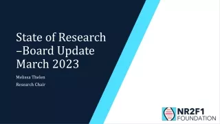 State of Research 2023