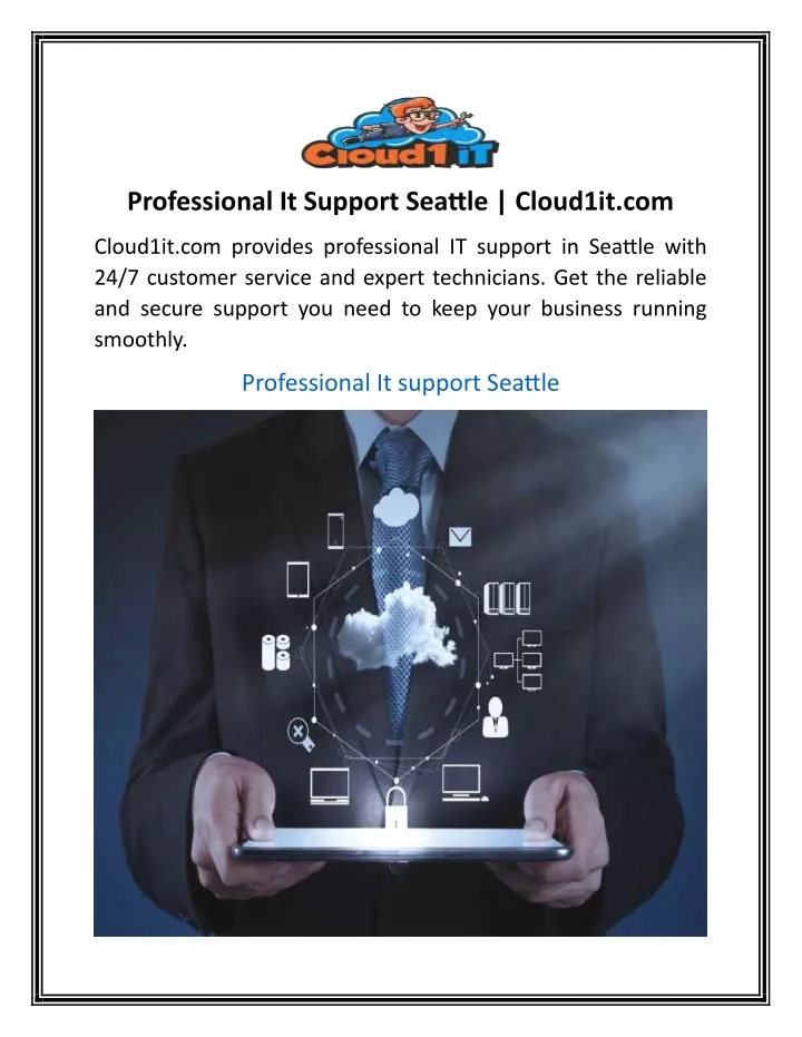 professional it support seattle cloud1it com