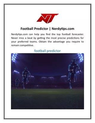 Football Predictor | Nerdytips.com