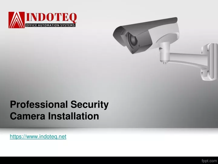 professional security camera installation