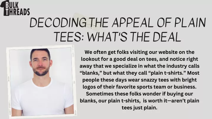decoding the appeal of plain tees what s the deal