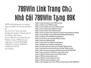 Khám Phá Thế Giới Trực Tuyến Đầy Hấp Dẫn Tại 789win Trang Chủ
