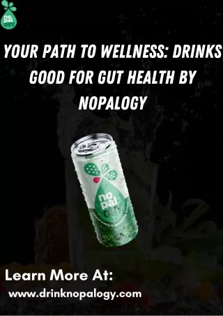 Your Path to Wellness Drinks Good for Gut Health by Nopalogy