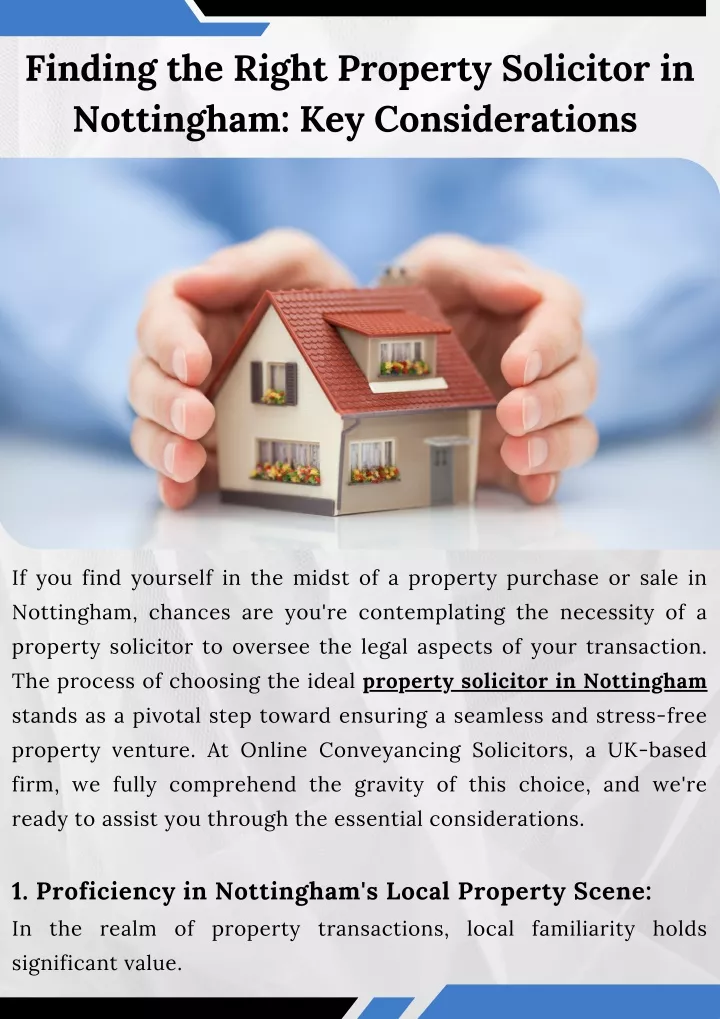 finding the right property solicitor