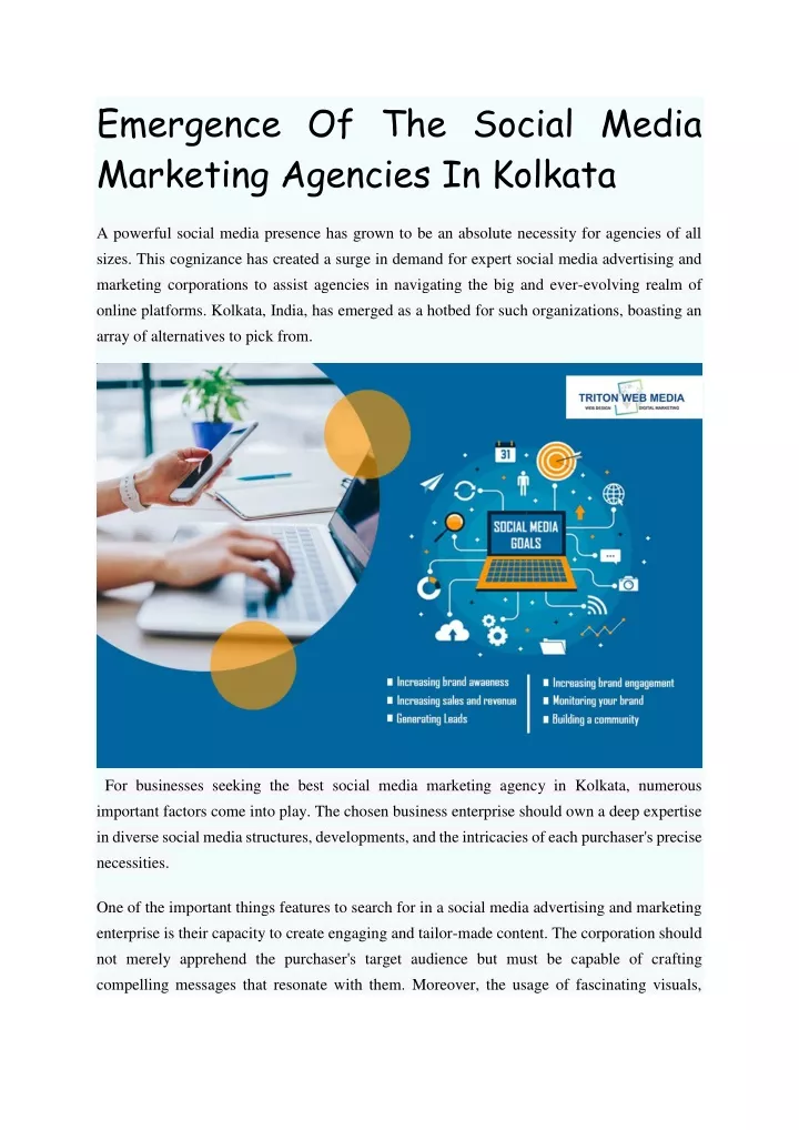 emergence of the social media marketing agencies