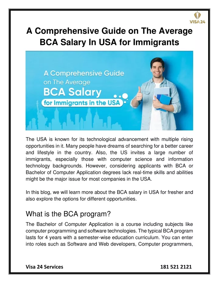 a comprehensive guide on the average bca salary