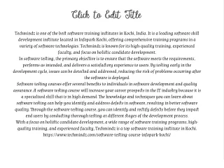 click to edit t itle