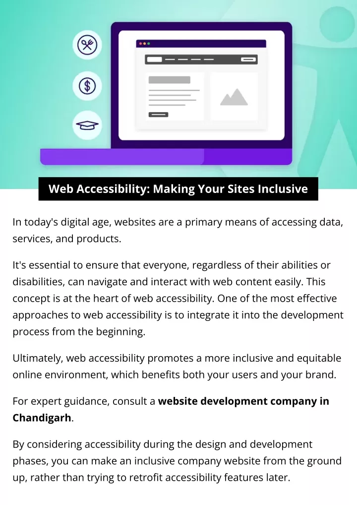 web accessibility making your sites inclusive