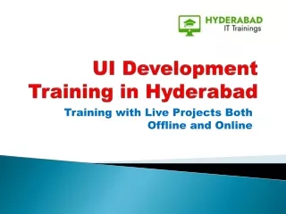 UI Development Training Institute in Hyderabad