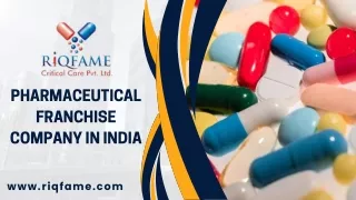Pharmaceutical Franchise Company in India
