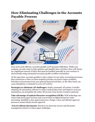 how eliminating challenges in the accounts