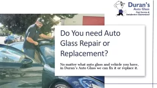 PPT-Duran's Auto Glass Repair Shop San Pablo