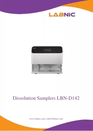 dissolution samplers lbn d142