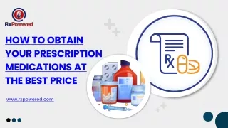 How to Obtain Your Prescription Medications at the Best Price