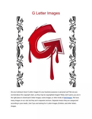 G Letter Images