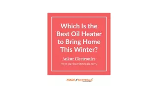 Which Is the Best Oil Heater to Bring Home This Winter?