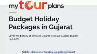 Budget Holiday Packages in Gujarat