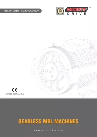 Mont Drive - A Prominent Manufacturer of Gearless Elevator Traction Machine